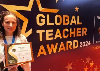 Ana Belén Yuste, única premiada de España como mejor docente del mundo, imparte clases en Consuegra