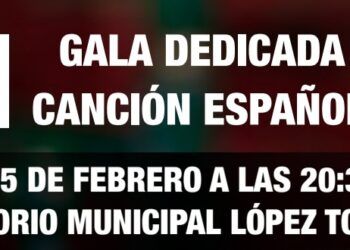 XVII Gala de Canción Española y Copla en Tomelloso el sábado 15 de febrero
