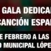 XVII Gala de Canción Española y Copla en Tomelloso el sábado 15 de febrero