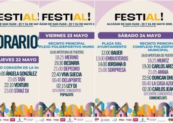 Estos son los horarios de Festial! 2025
