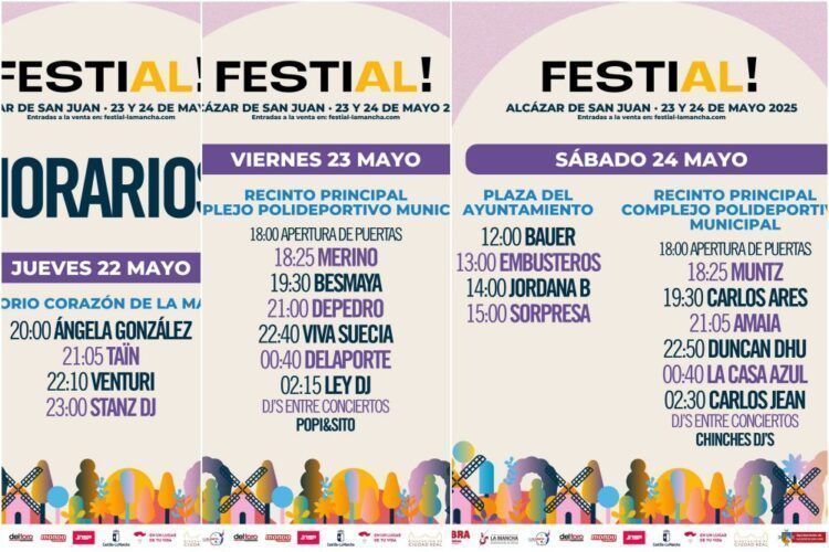 Estos son los horarios de Festial! 2025