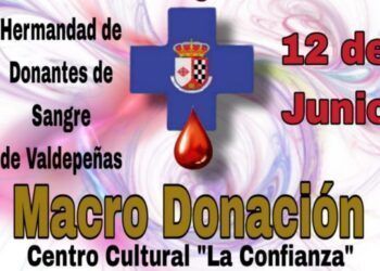 Macro Donación este jueves 12 de junio en el Centro Cultural La Confianza de Valdepeñas