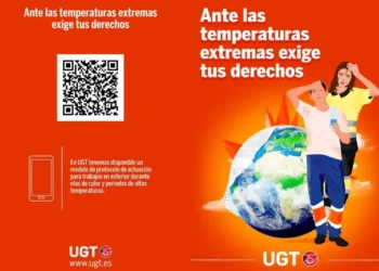 Llamada de atención en salud laboral desde UGT ante la subida de las temperaturas