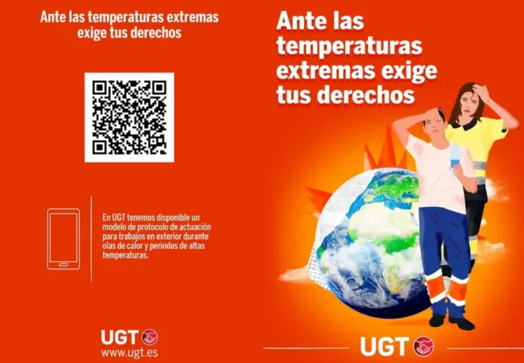 Llamada de atención en salud laboral desde UGT ante la subida de las temperaturas