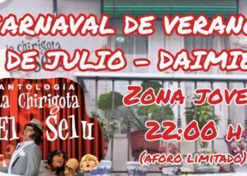 Carnaval de Verano en Daimiel los días 18 y 19 de julio con la actuación estelar de la chirigota gaditana de “El Selu”