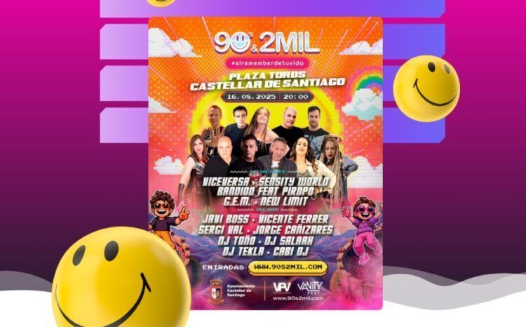 “90’s & 2Mil” hará temblar Castellar de Santiago con el mejor remember