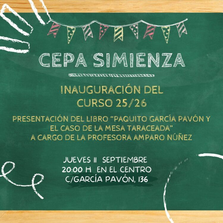 Abierto el plazo de matriculación hasta el 18 de septiembre en el Centro Público de Educación de Personas Adultas Simienza de Tomelloso