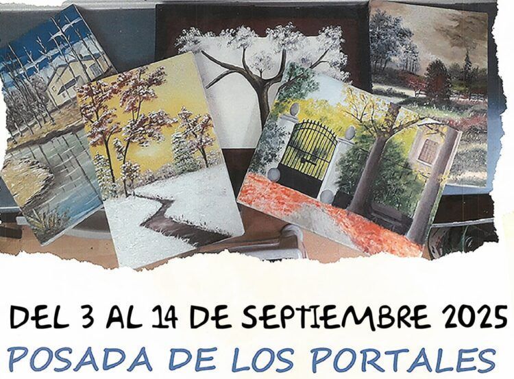 La Posada de los Portales expone las pinturas de los alumnos del estudio de pintura de Aurora Sahuquillo