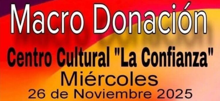 Macro Donación en Valdepeñas el próximo 26 de noviembre