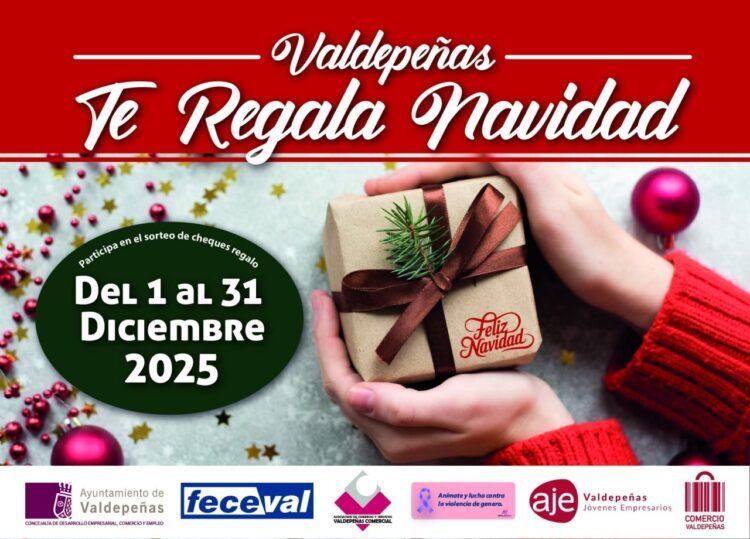 “Valdepeñas te regala Navidad” un incentivo para el comercio local con medio centenar de negocios participantes