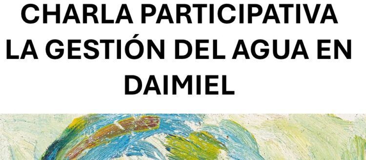 Charla participativa el sábado 24 de enero de la Plataforma Agua Pública de Daimiel