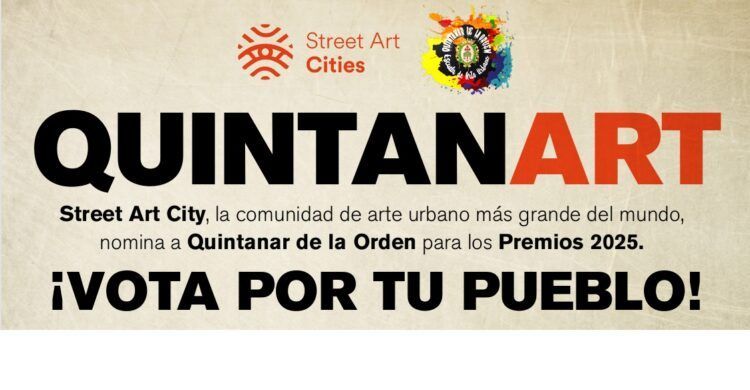 Vota por Quintanar de la Orden como mejor ciudad del Arte Urbano de 2025