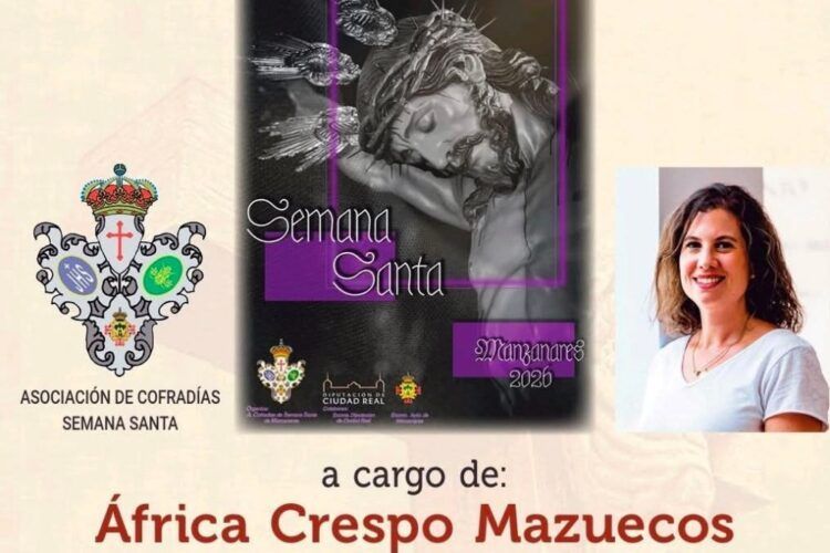 La manzanareña África Crespo pregonará la Semana Santa de Manzanares