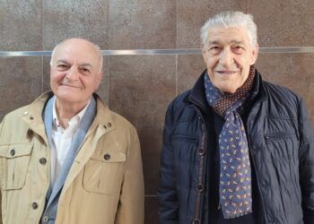 Destacadas personalidades de la Semana Santa de Tomelloso, Luis Perales y Andrés Díaz. Sentir cofrade