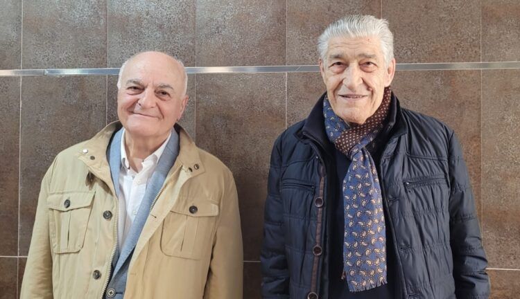 Destacadas personalidades de la Semana Santa de Tomelloso, Luis Perales y Andrés Díaz. Sentir cofrade
