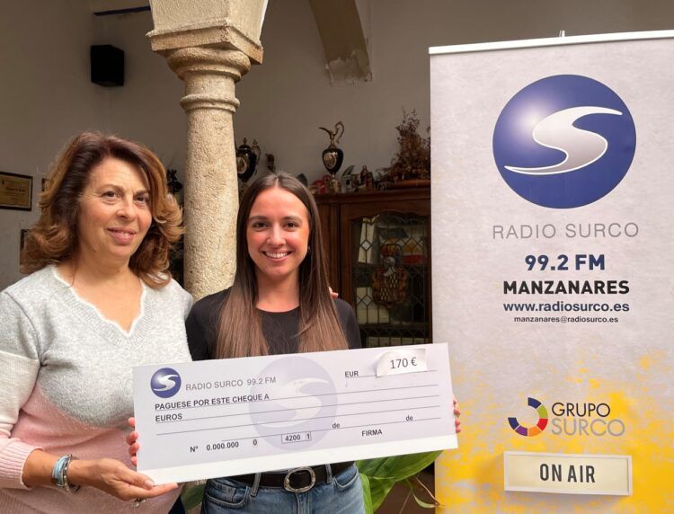 “Adelante Nuestras Empresas”, en Las Mañanas de Manzanares, entrega su premio de170 euros