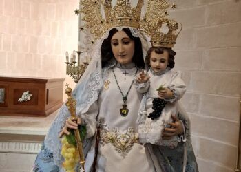 La Virgen de las Viñas ya está preparada en Pinilla para ser visitada por miles de fieles