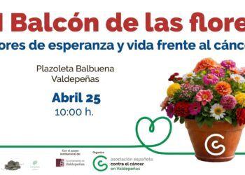 La AECC en Valdepeñas celebra este sábado la actividad solidaria “Balcón de las Flores”