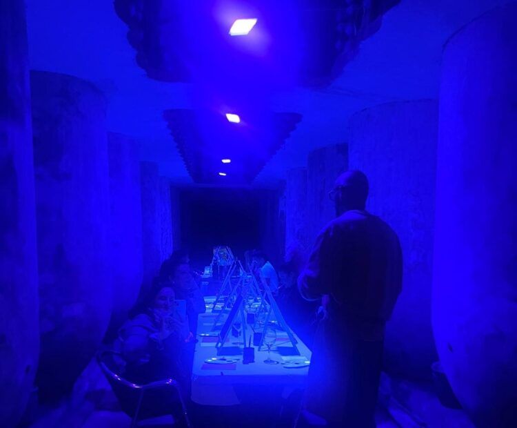 Mancharte, fusión del patrimonio vinícola de Tomelloso con talleres de pintura ultravioleta