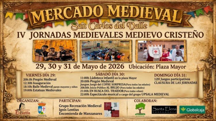 San Carlos del Valle revive su historia con las IV Jornadas Medievales “Medievo Cristeño”