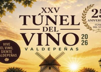 Valdepeñas celebra el 25 aniversario del Túnel del Vino, seña de identidad de las Fiestas de la Vendimia y el Vino
