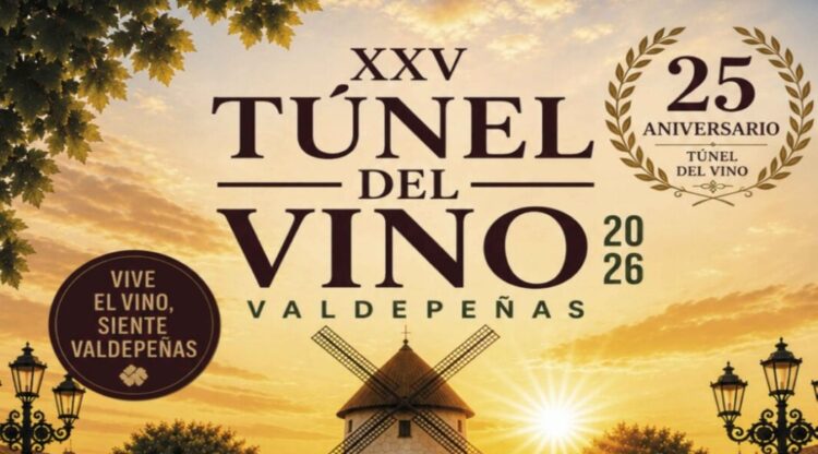 Valdepeñas celebra el 25 aniversario del Túnel del Vino, seña de identidad de las Fiestas de la Vendimia y el Vino