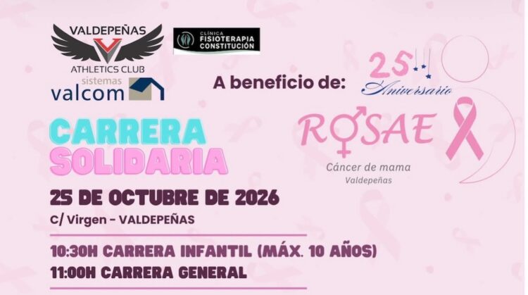 Rosae celebra el próximo domingo 25 la Carrera Solidaria contra el Cáncer de Mama y conmemora su 25 aniversario con una exposición fotográfica