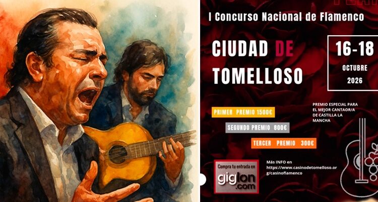 Tomelloso celebra del 16 al 18 de octubre el I Concurso Nacional de Cante Flamenco Racimo de Oro