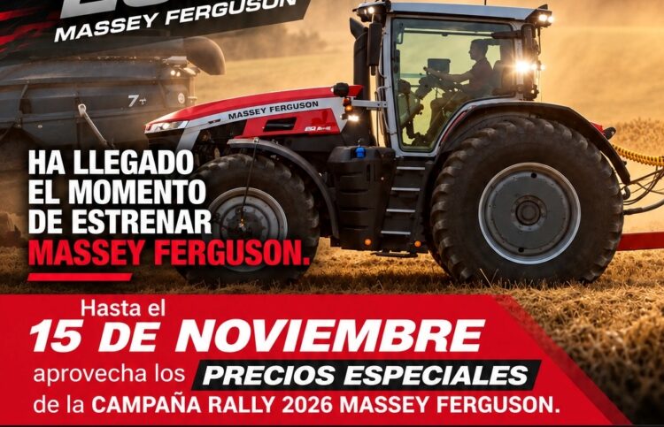 El Rally Massey Ferguson 2026 llega a Centro Tractor con precios especiales hasta el 15 de noviembre